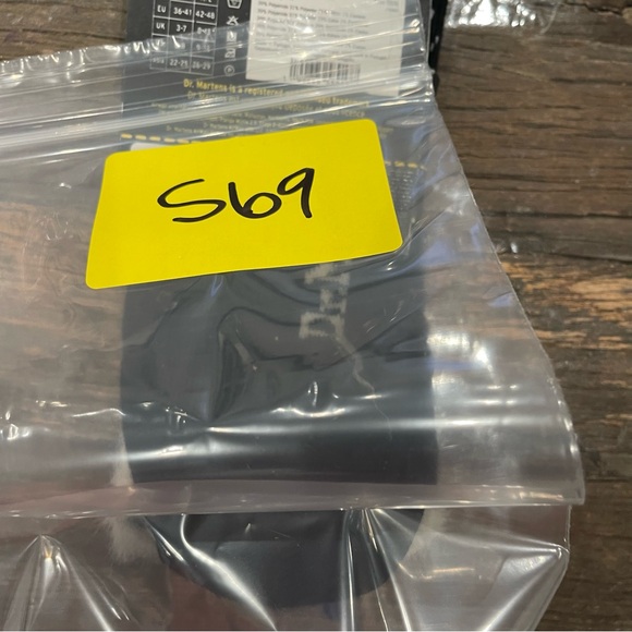 Dr. Martens Black and White Fuzzy Socks - Picture 4 of 4